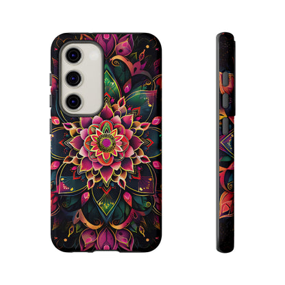 Vivid Bloom Armor Mandala Tough Floral Case - [HaveITcased]