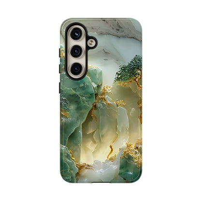 Luxury Jade Mountain Landscape Phone Case – Artistic Nature Design - [HaveITcased]