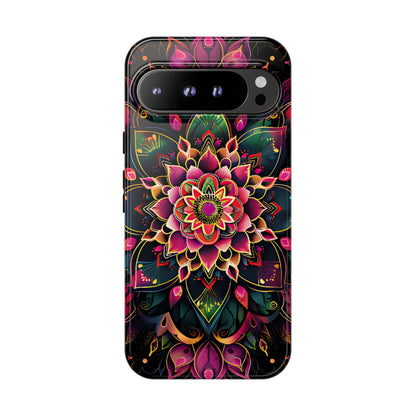 Vivid Bloom Armor Mandala Tough Floral Case - [HaveITcased]