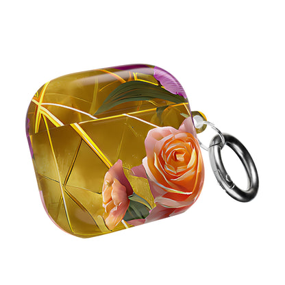 Golden Bloom Elegance Floral AirPod Case - [HaveITcased]