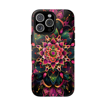 Vivid Bloom Armor Mandala Tough Floral Case - [HaveITcased]