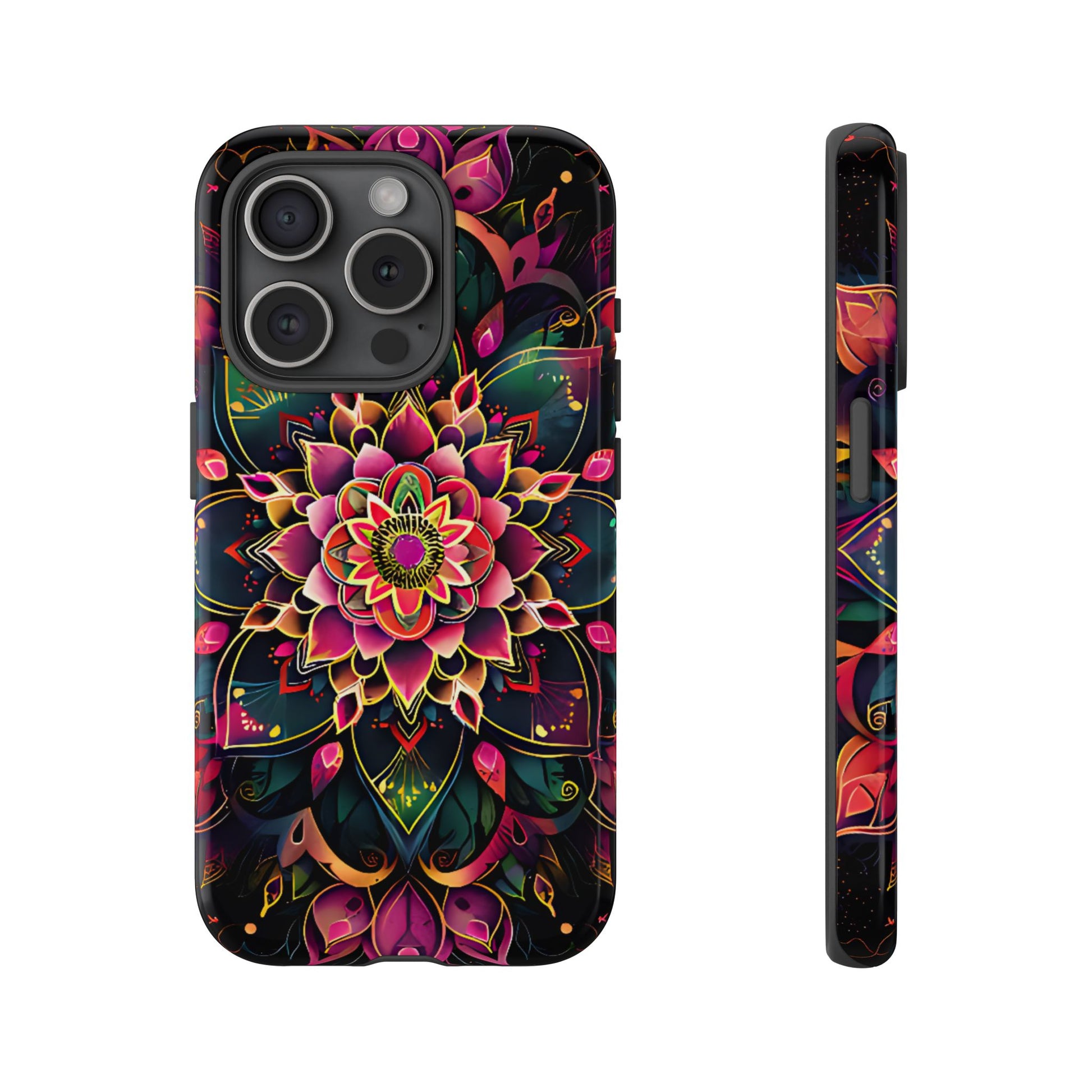 Vivid Bloom Armor Mandala Tough Floral Case - [HaveITcased]