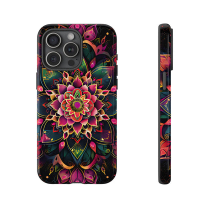 Vivid Bloom Armor Mandala Tough Floral Case - [HaveITcased]