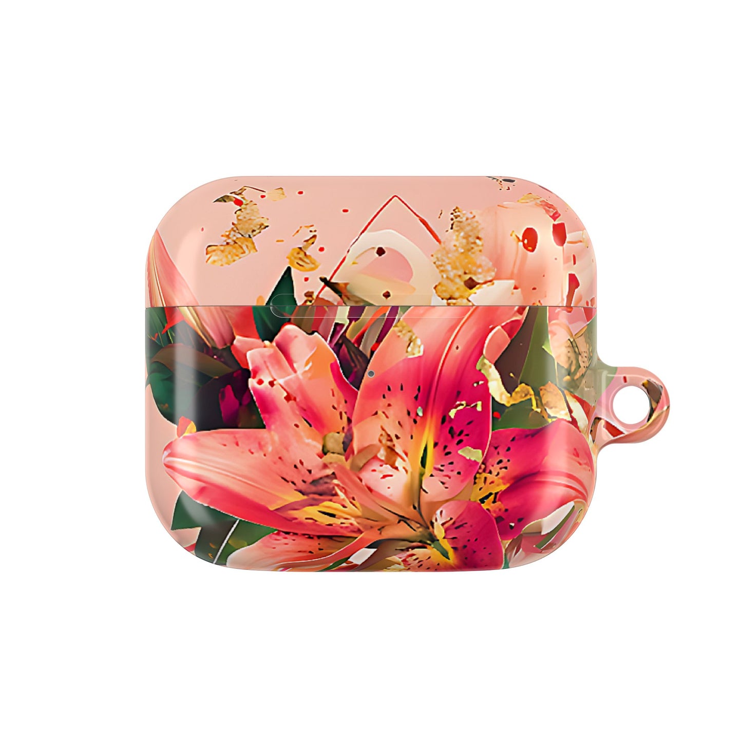 Elegant Pink Lily Print Floral AirPod Case - [HaveITcased]
