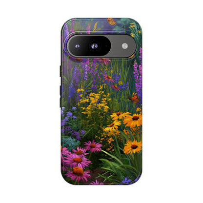 Wildflower Meadow Butterfly Tough Phone Case for iPhone, Samsung & Google Pixel. - [HaveITcased]