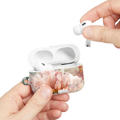 Peony Blossom Floral AirPod Case – Elegant Protective Cover with Pastel Flower - [HaveITcased]