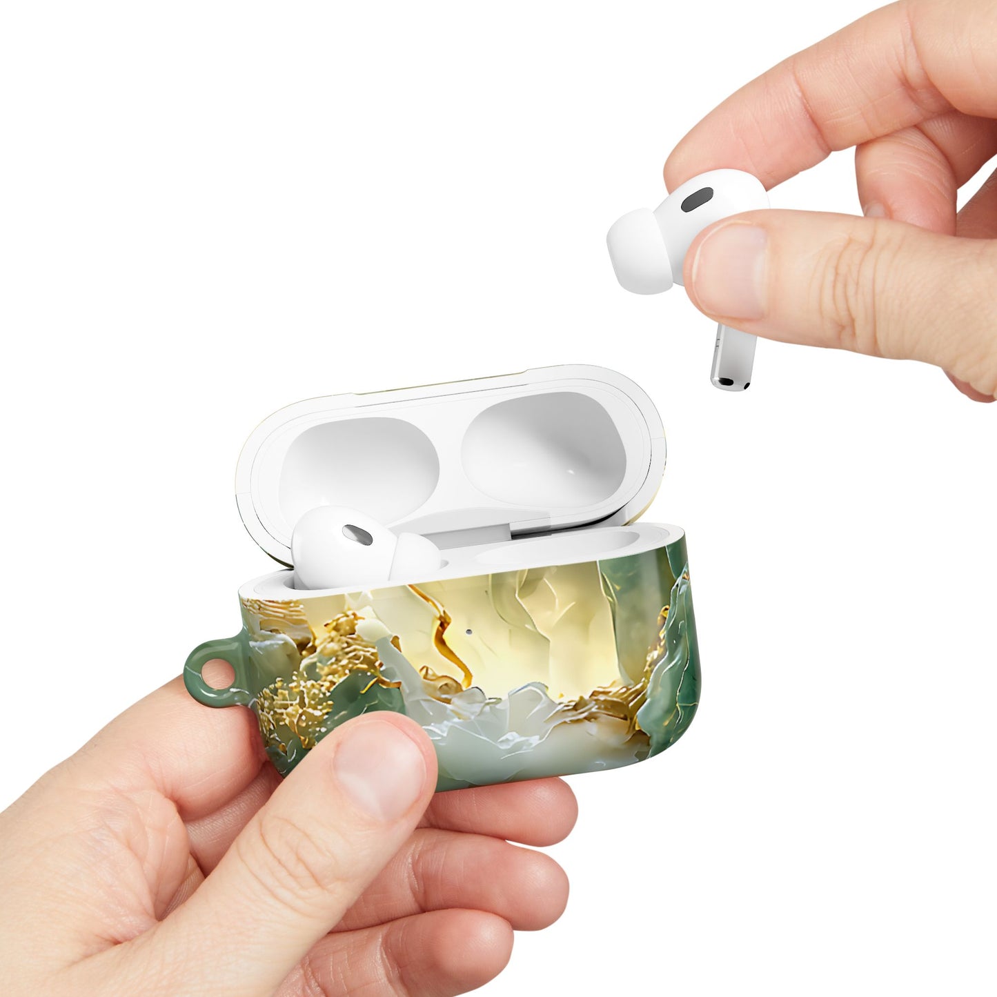 Luxury Jade Mountain Landscape AirPod Case - [HaveITcased]