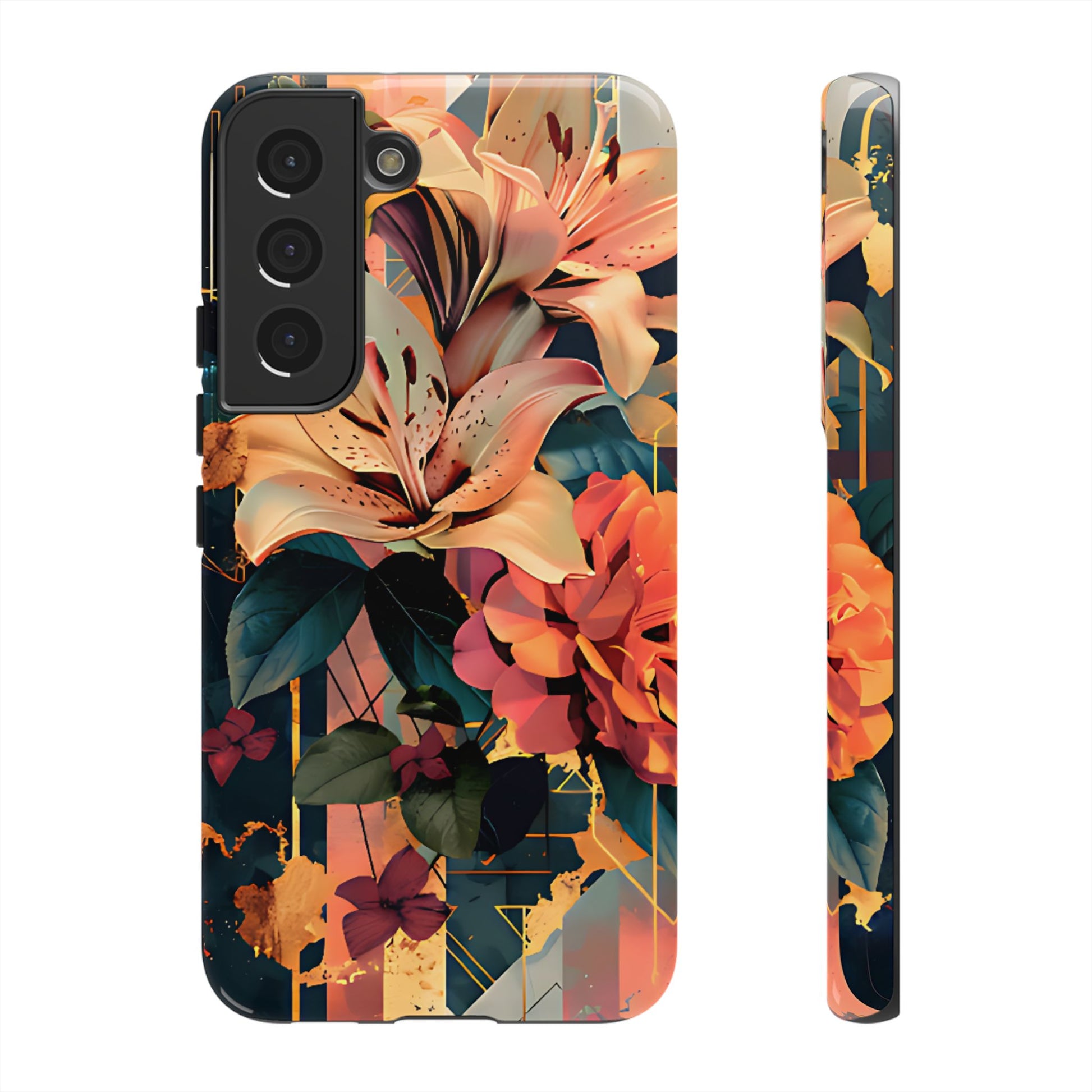 Luxury Floral Art with Lilies & Peonies Floral Phone Case - [HaveITcased]