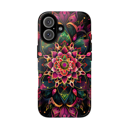 Vivid Bloom Armor Mandala Tough Floral Case - [HaveITcased]