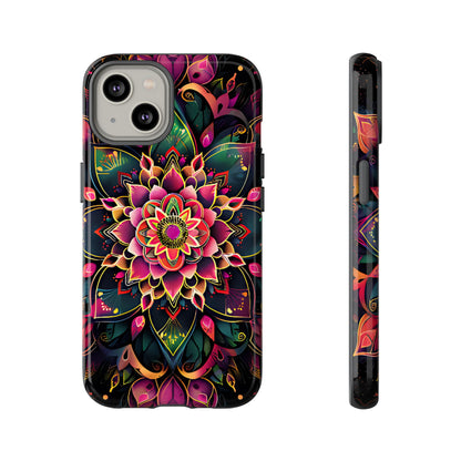 Vivid Bloom Armor Mandala Tough Floral Case - [HaveITcased]
