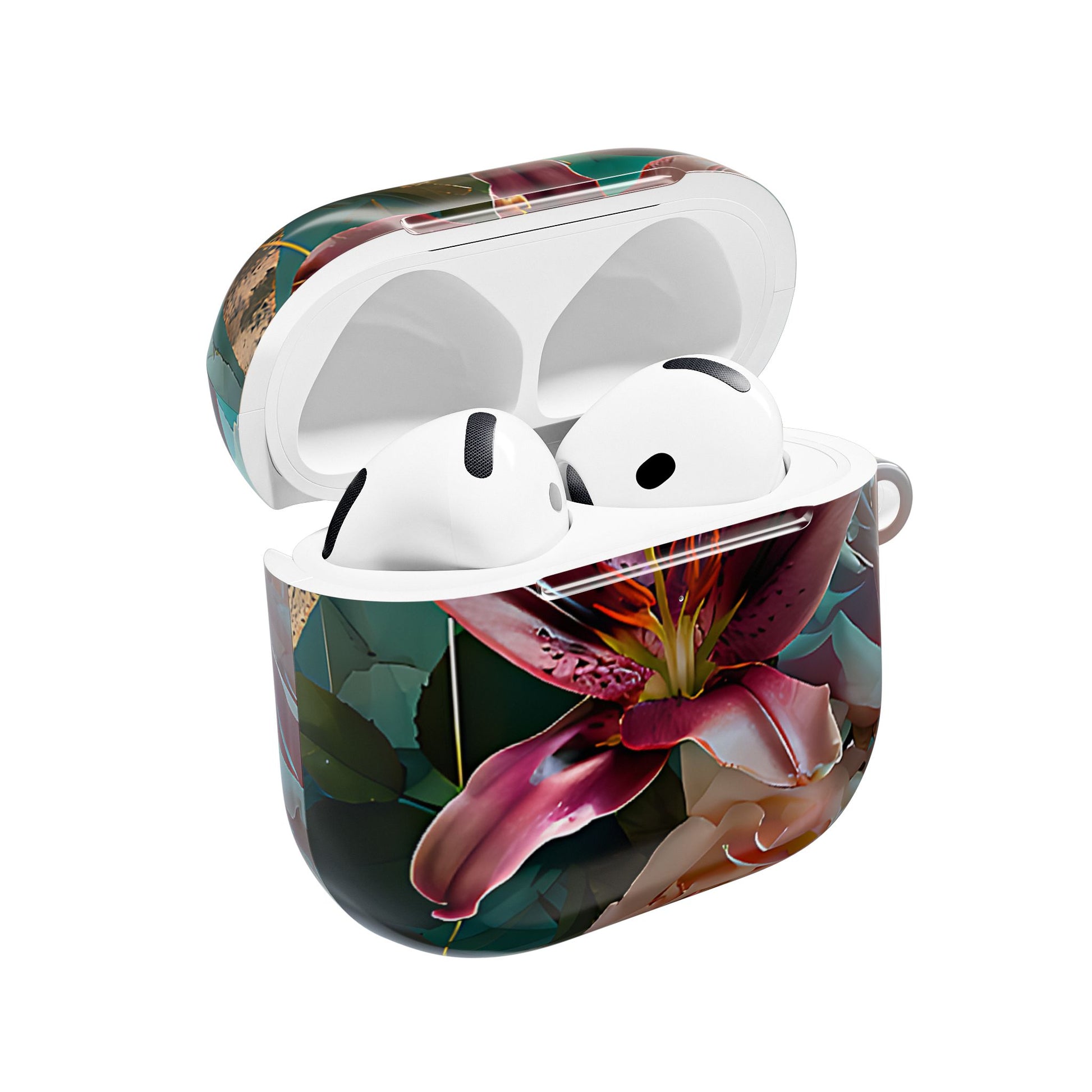 Pink Lily & Rose Design Floral AirPod Case - [HaveITcased]