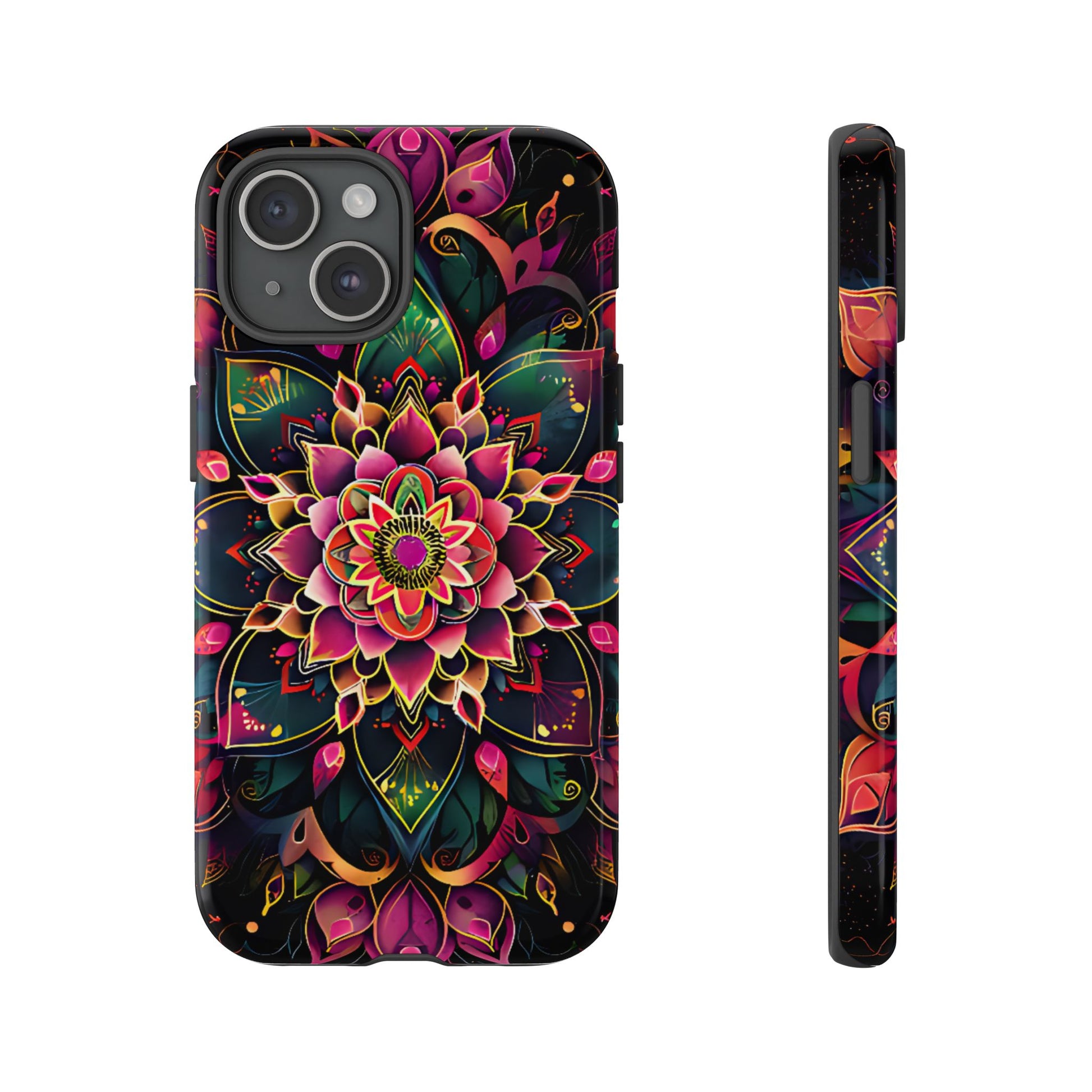 Vivid Bloom Armor Mandala Tough Floral Case - [HaveITcased]