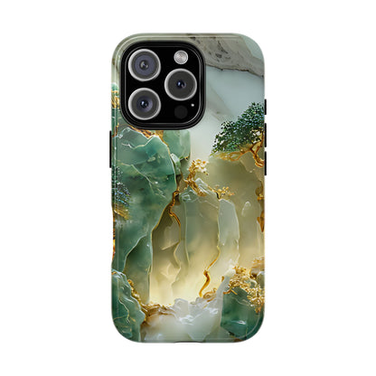 Luxury Jade Mountain Landscape Phone Case – Artistic Nature Design - [HaveITcased]