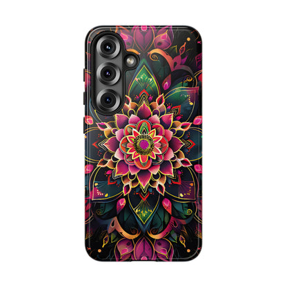 Vivid Bloom Armor Mandala Tough Floral Case - [HaveITcased]