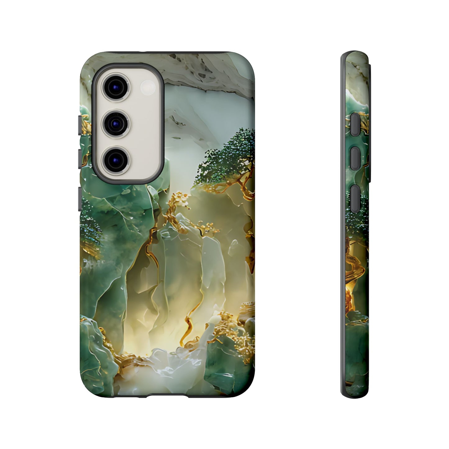 Luxury Jade Mountain Landscape Phone Case – Artistic Nature Design - [HaveITcased]