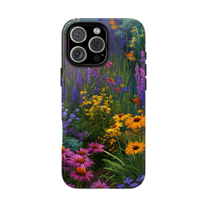 Wildflower Meadow Butterfly Tough Phone Case for iPhone, Samsung & Google Pixel. - [HaveITcased]