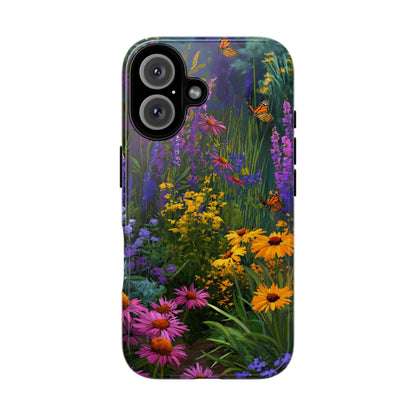 Wildflower Meadow Butterfly Tough Phone Case for iPhone, Samsung & Google Pixel. - [HaveITcased]