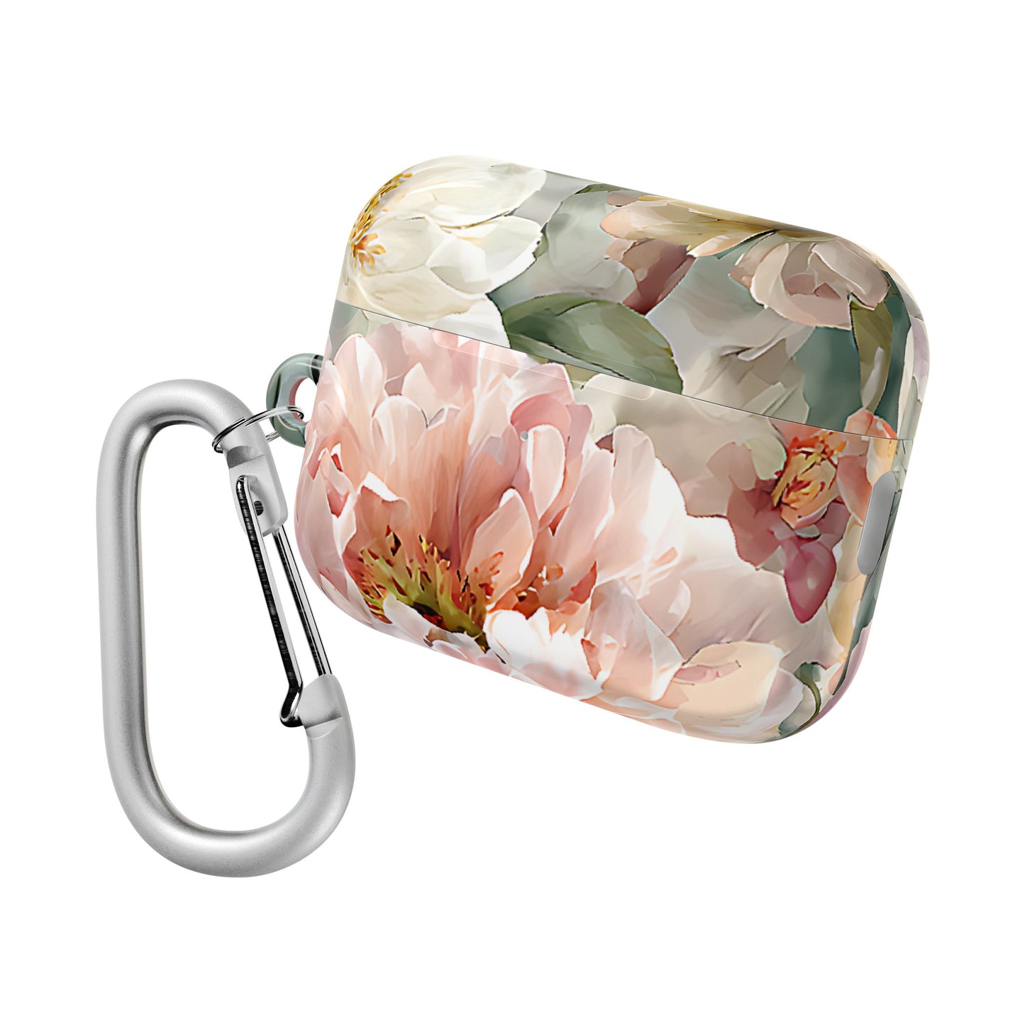 Peony Blossom Floral AirPod Case – Elegant Protective Cover with Pastel Flower - [HaveITcased]
