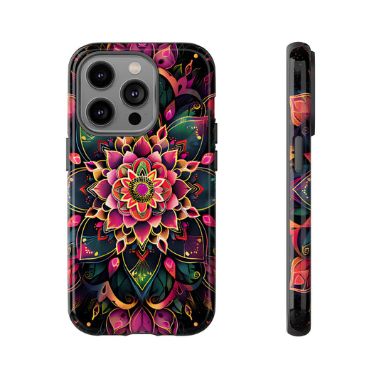 Vivid Bloom Armor Mandala Tough Floral Case - [HaveITcased]