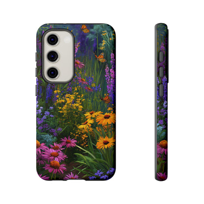 Wildflower Meadow Butterfly Tough Phone Case for iPhone, Samsung & Google Pixel. - [HaveITcased]
