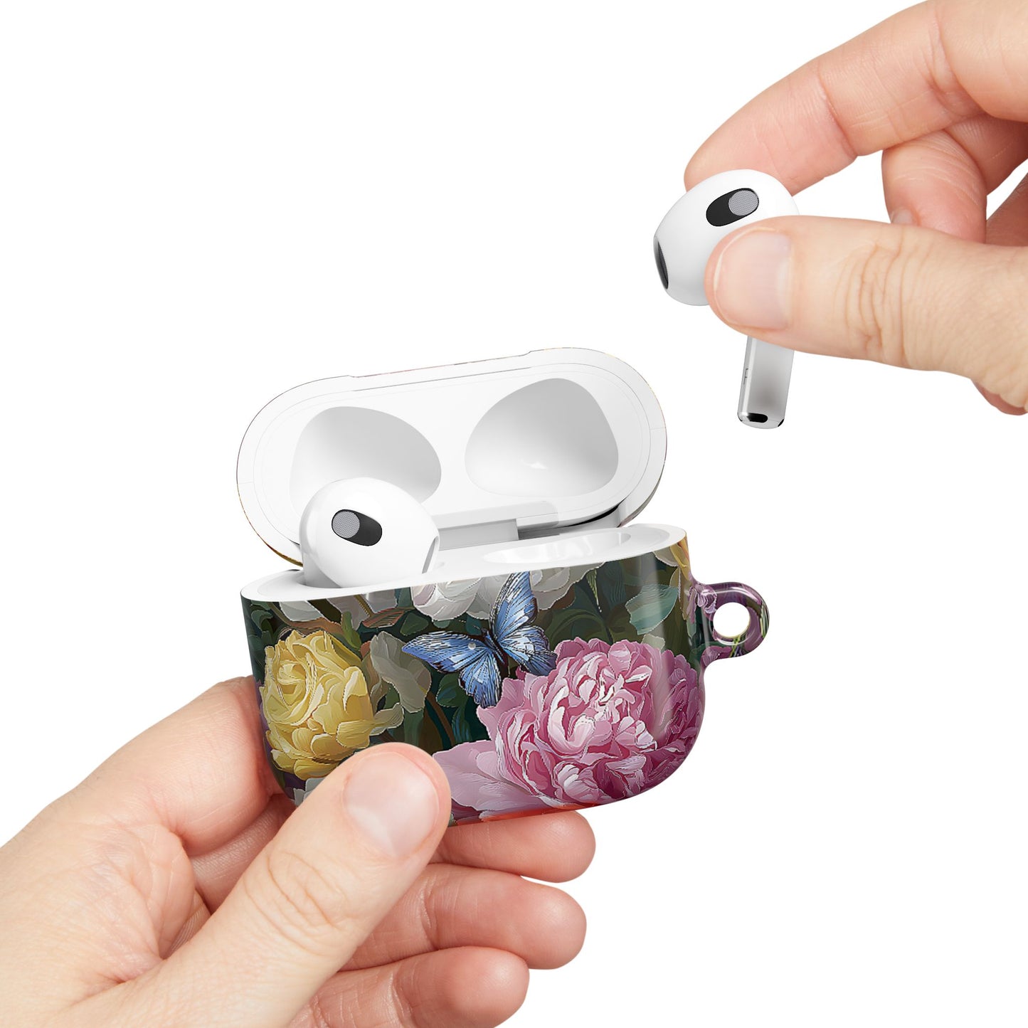 Vintage Peony & Butterfly  AirPod Floral Case - [HaveITcased]