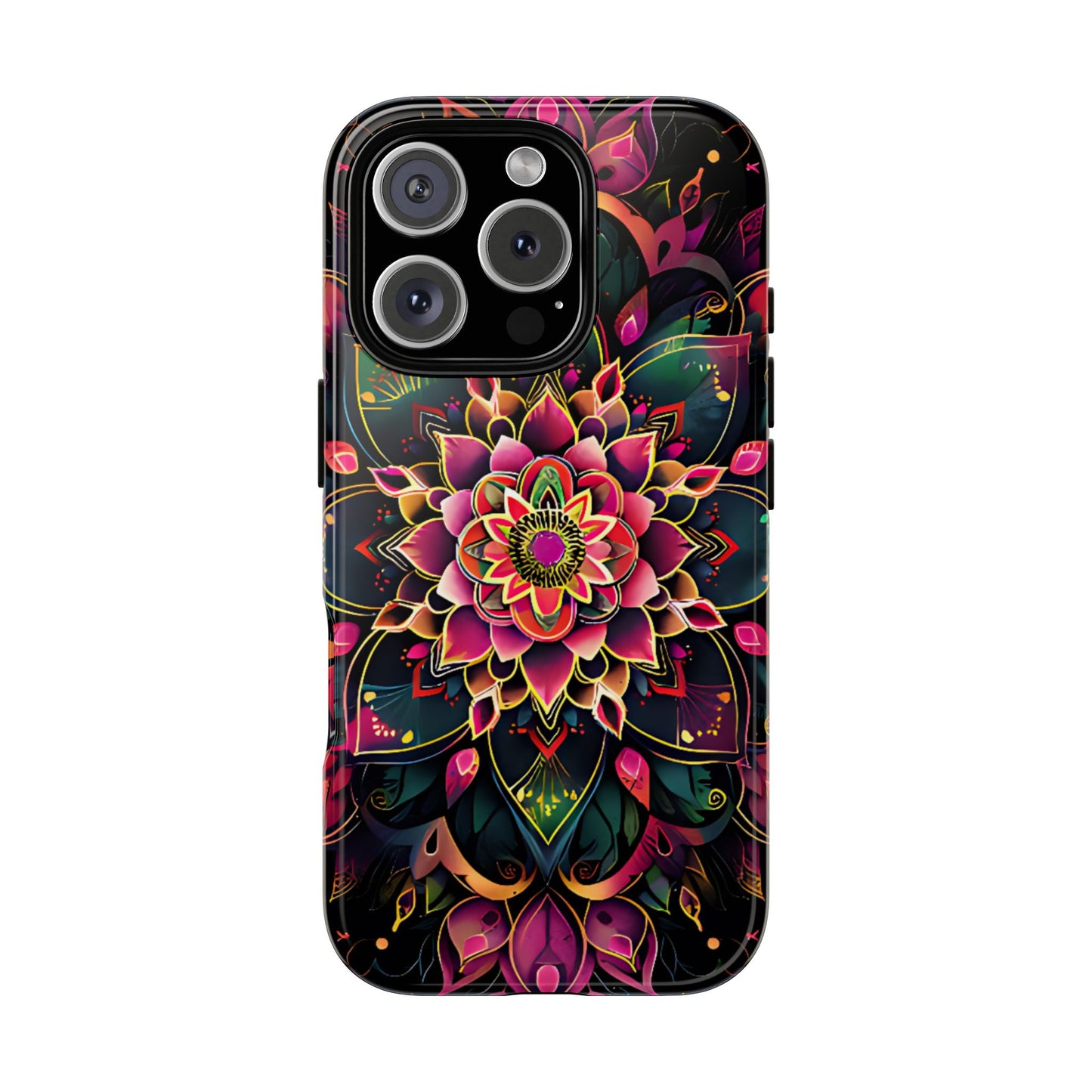 Vivid Bloom Armor Mandala Tough Floral Case - [HaveITcased]