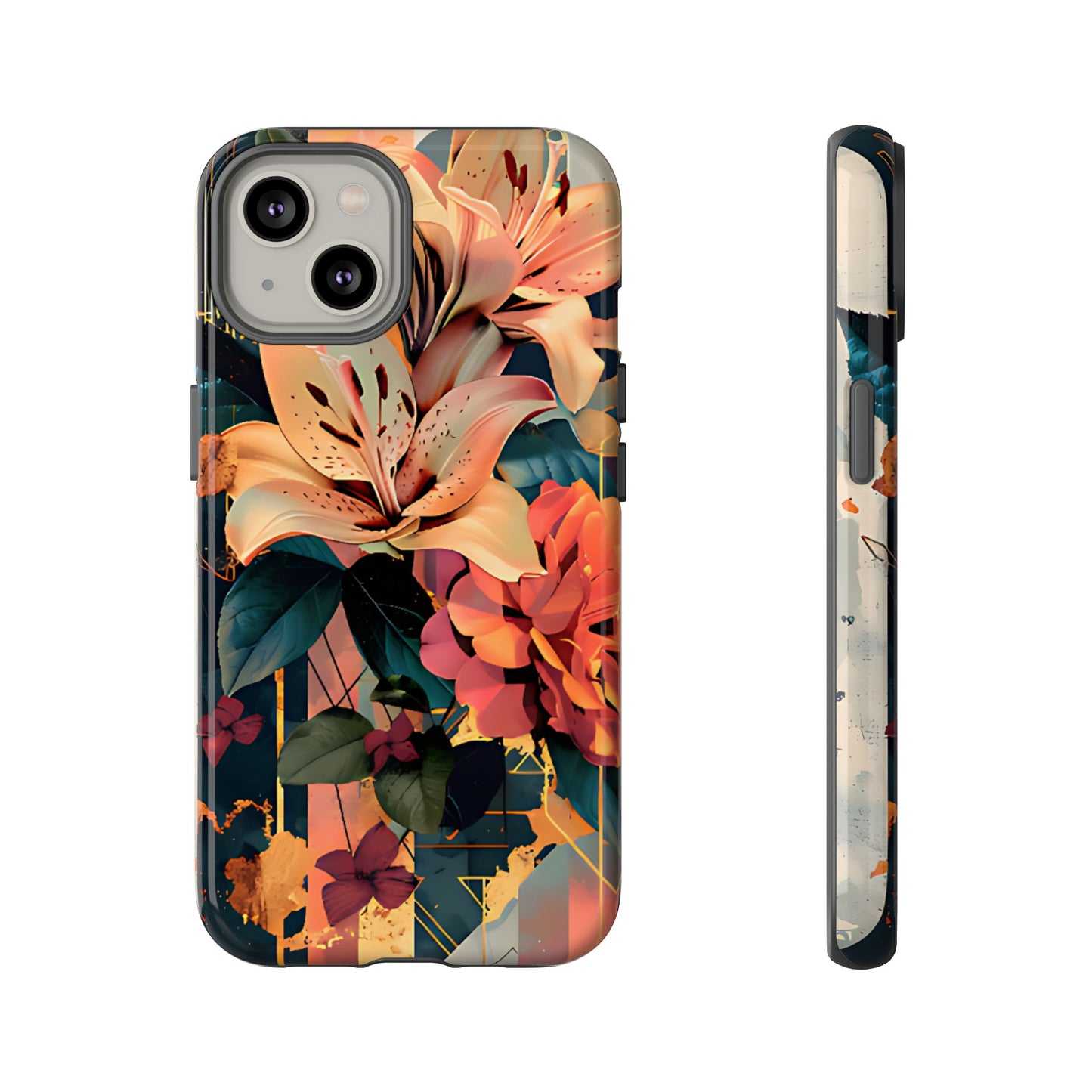 Luxury Floral Art with Lilies & Peonies Floral Phone Case - [HaveITcased]