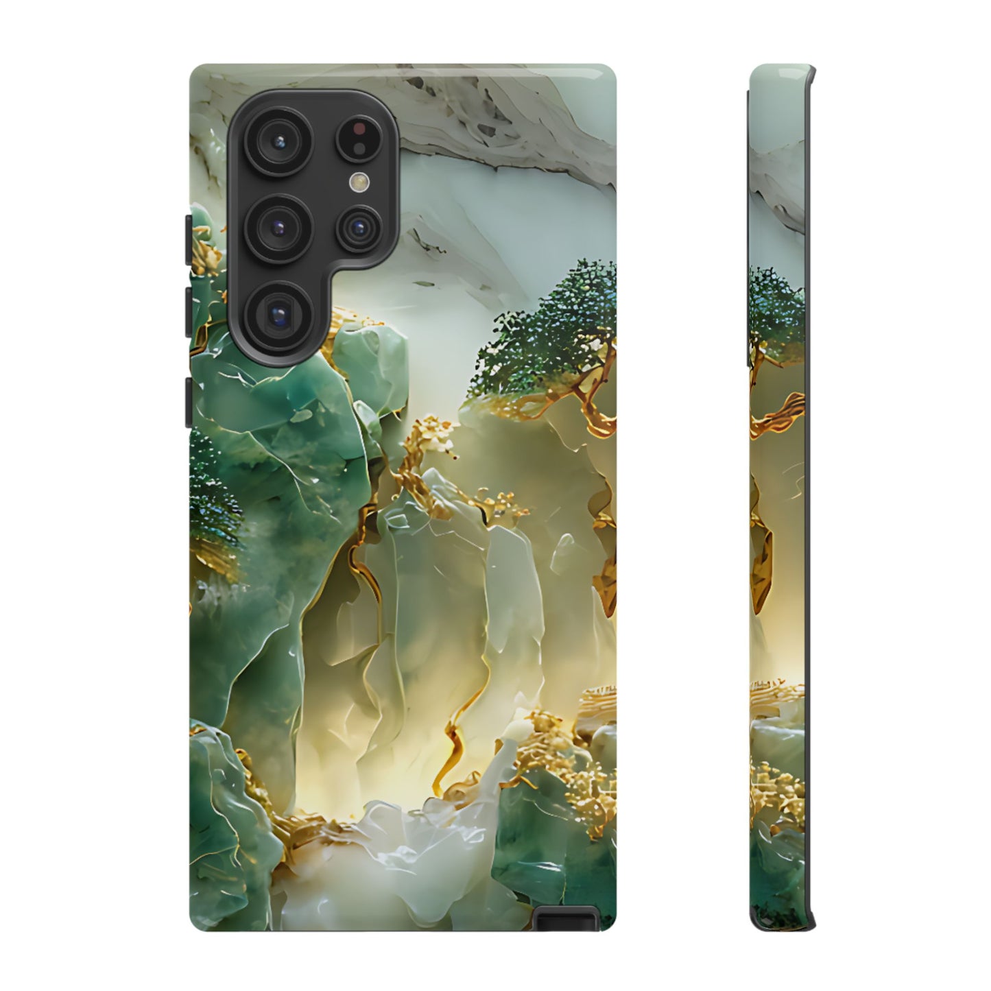 Luxury Jade Mountain Landscape Phone Case – Artistic Nature Design - [HaveITcased]