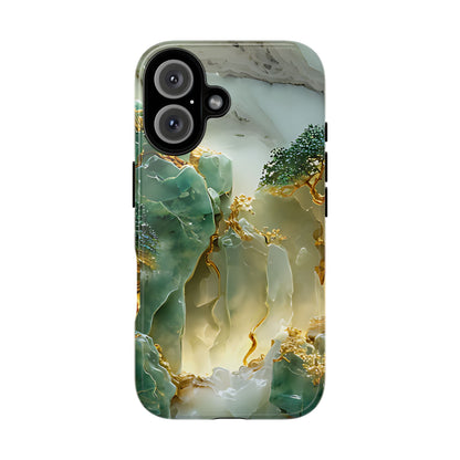 Luxury Jade Mountain Landscape Phone Case – Artistic Nature Design - [HaveITcased]