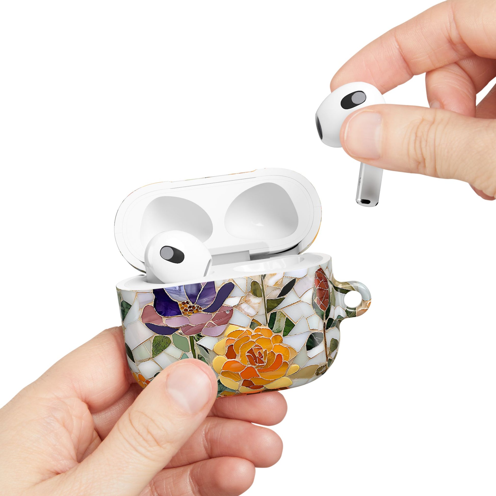 Mosaic Bloom Stained Glass AirPod Case - [HaveITcased]