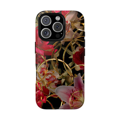 Orchid Gold Armor  Tough Floral Case For Phones - [HaveITcased]