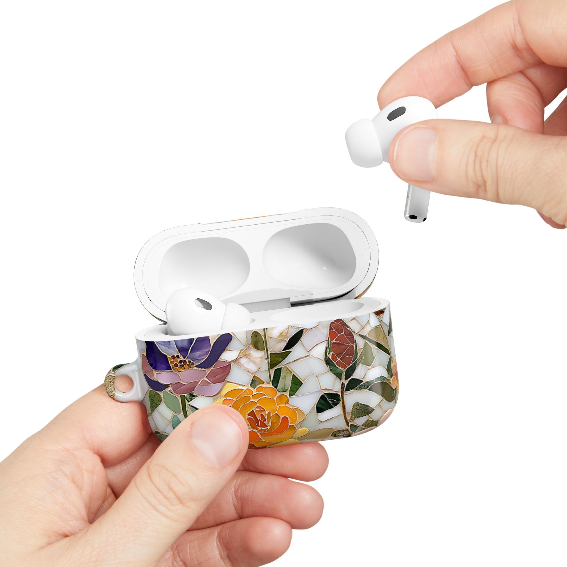 Mosaic Bloom Stained Glass AirPod Case - [HaveITcased]