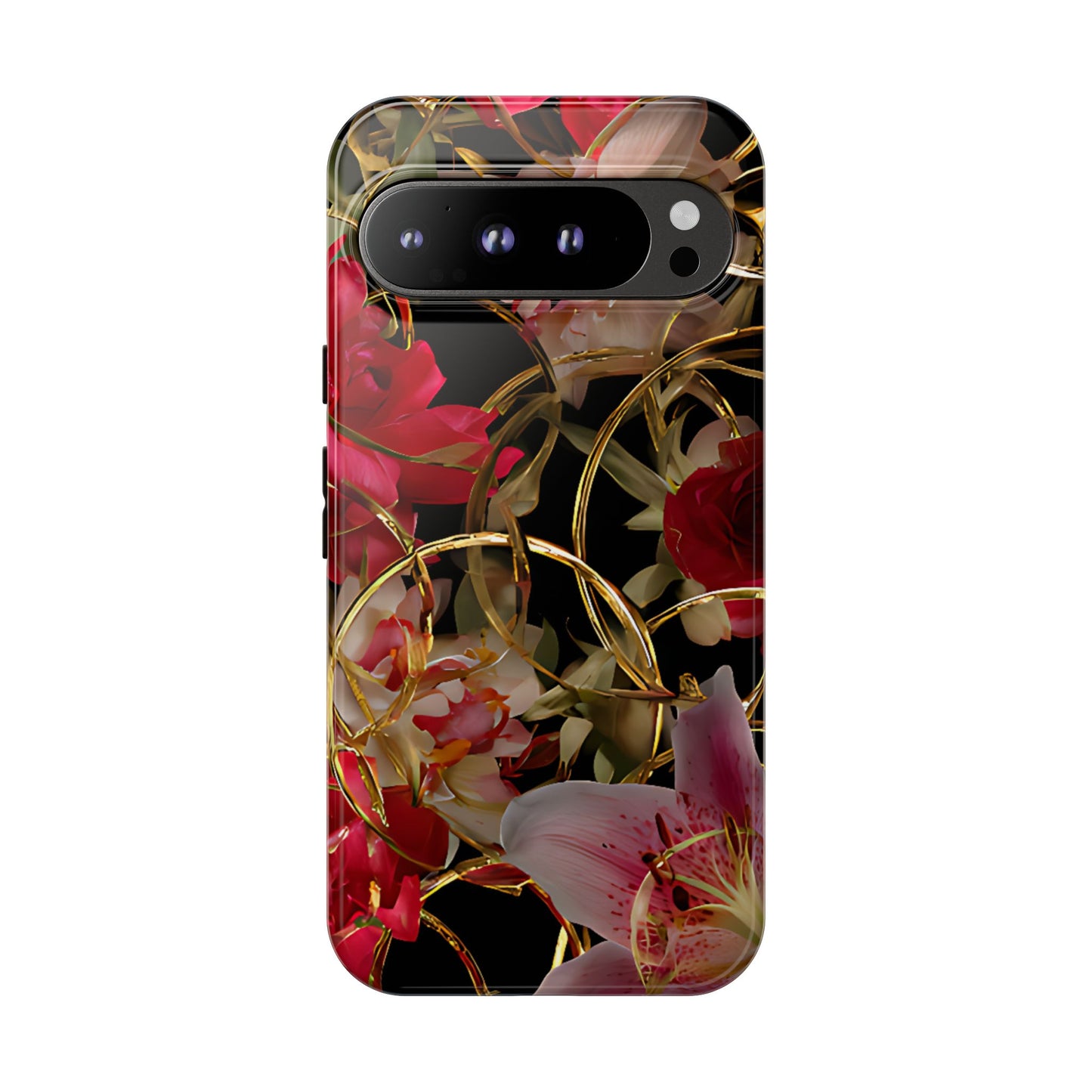 Orchid Gold Armor  Tough Floral Case For Phones - [HaveITcased]