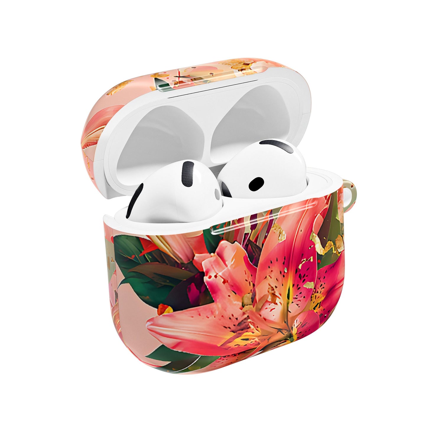Elegant Pink Lily Print Floral AirPod Case - [HaveITcased]
