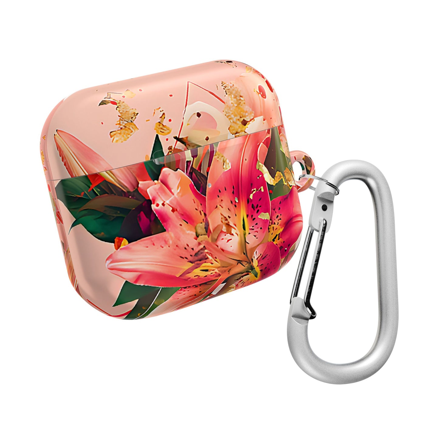 Elegant Pink Lily Print Floral AirPod Case - [HaveITcased]