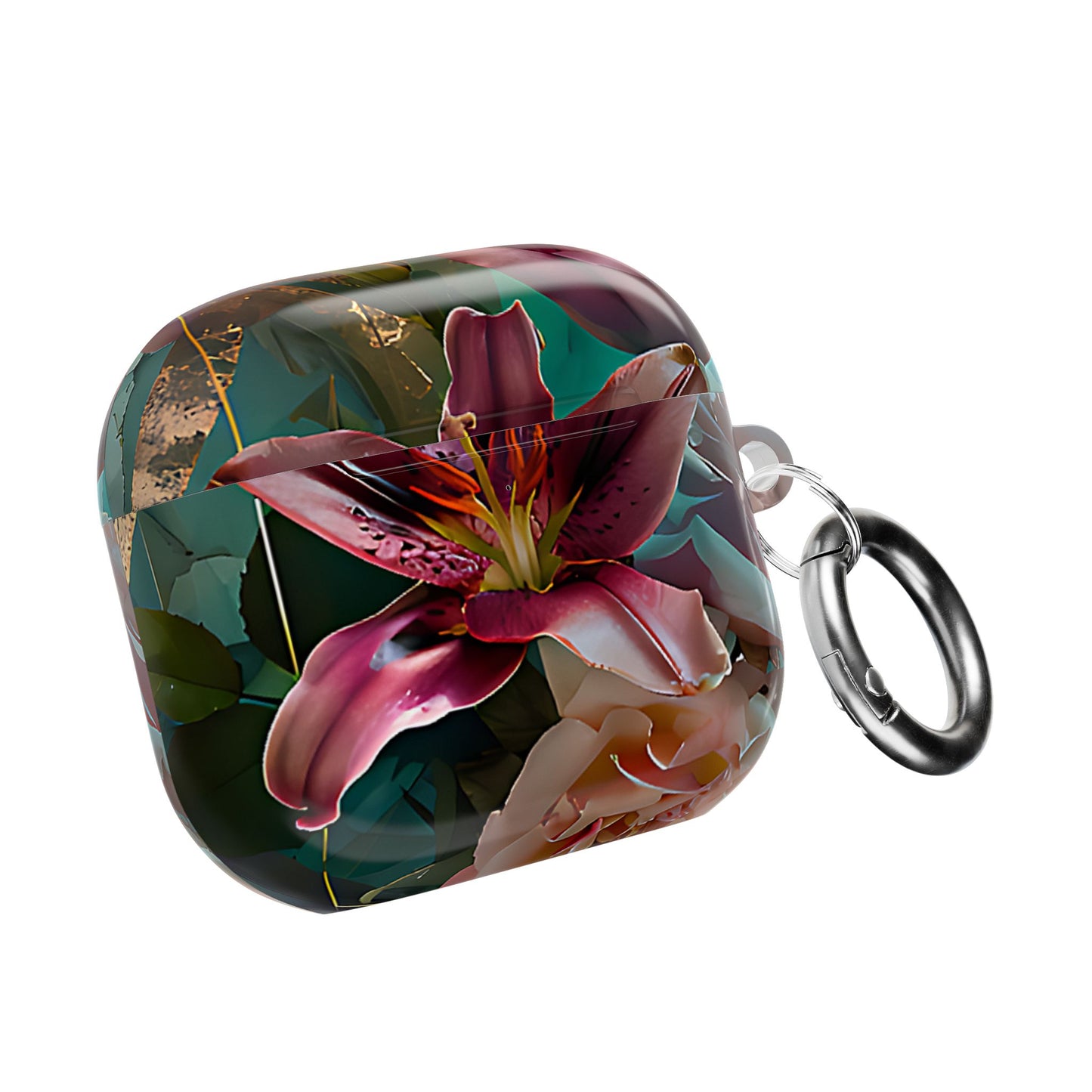 Pink Lily & Rose Design Floral AirPod Case - [HaveITcased]