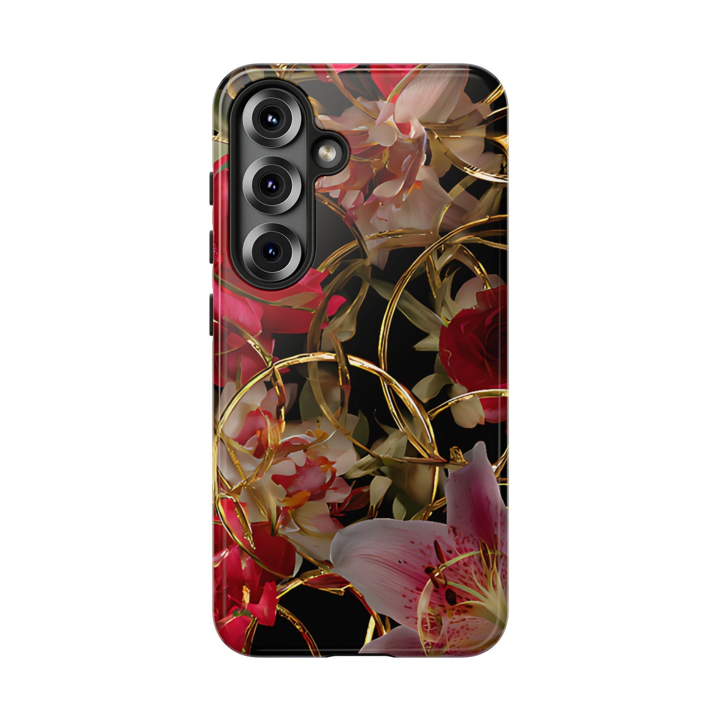 Orchid Gold Armor  Tough Floral Case For Phones - [HaveITcased]