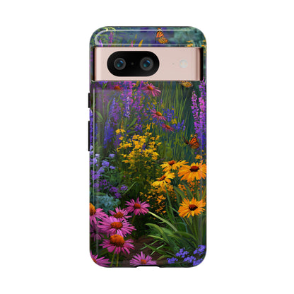 Wildflower Meadow Butterfly Tough Phone Case for iPhone, Samsung & Google Pixel. - [HaveITcased]