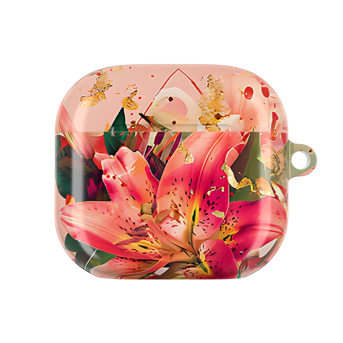 Elegant Pink Lily Print Floral AirPod Case - [HaveITcased]