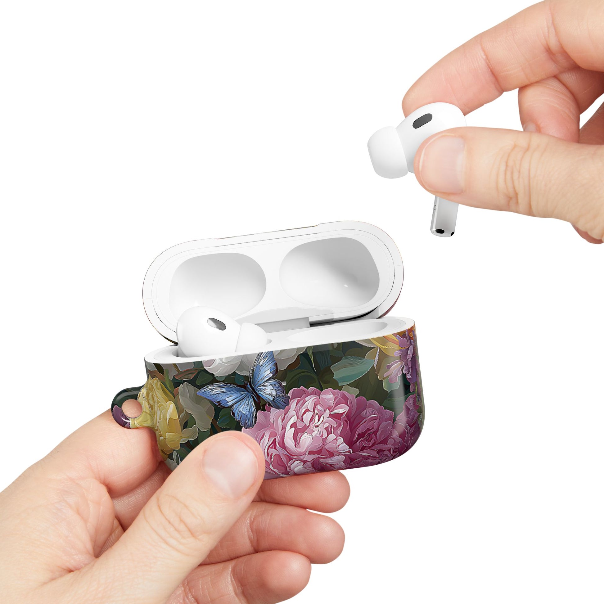 Vintage Peony & Butterfly  AirPod Floral Case - [HaveITcased]