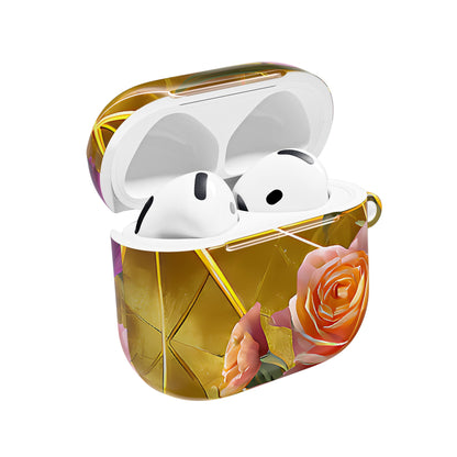 Golden Bloom Elegance Floral AirPod Case - [HaveITcased]