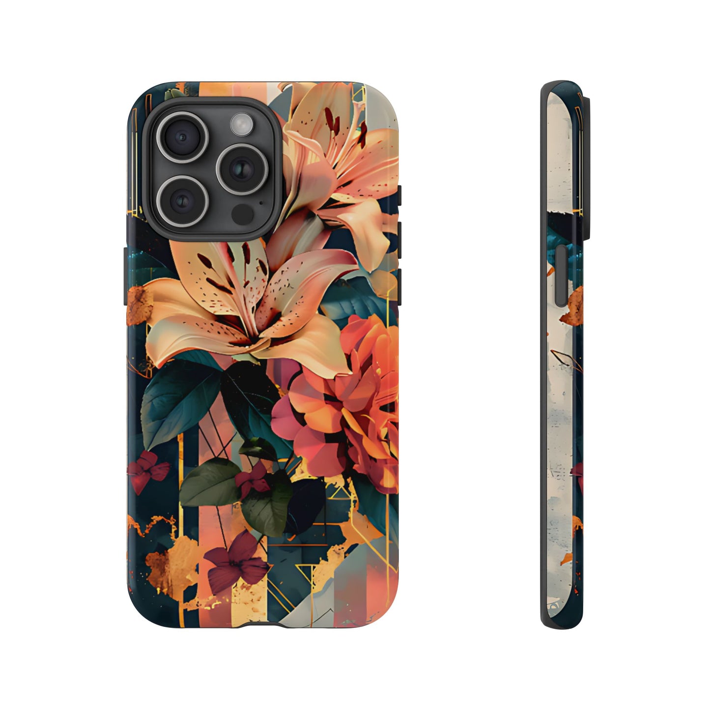 Luxury Floral Art with Lilies & Peonies Floral Phone Case - [HaveITcased]
