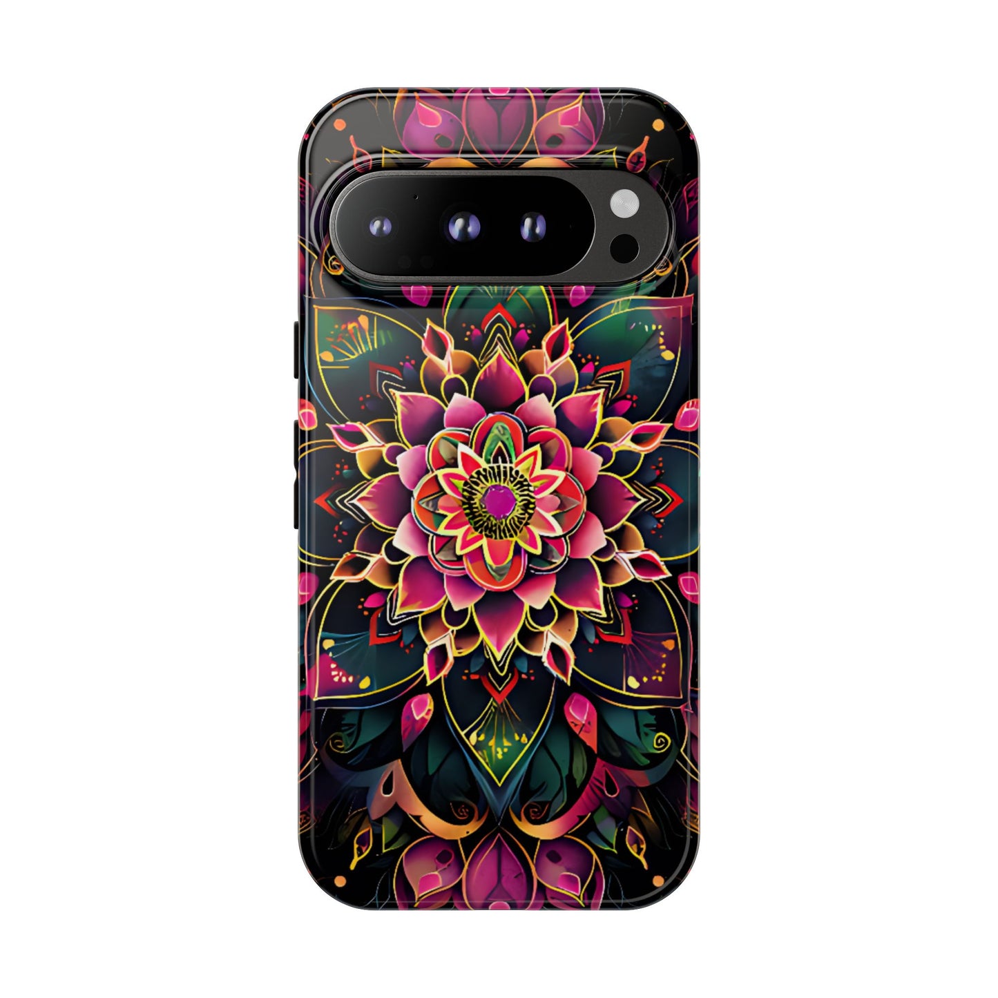 Vivid Bloom Armor Mandala Tough Floral Case - [HaveITcased]