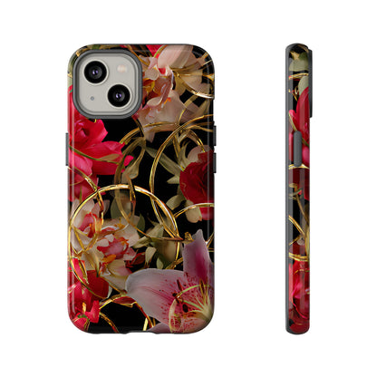 Orchid Gold Armor  Tough Floral Case For Phones - [HaveITcased]
