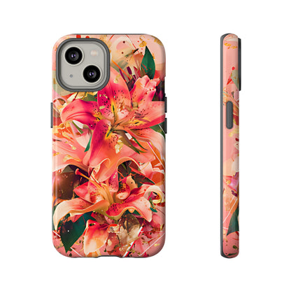 Elegant Pink Lily Print Floral Case - [HaveITcased]