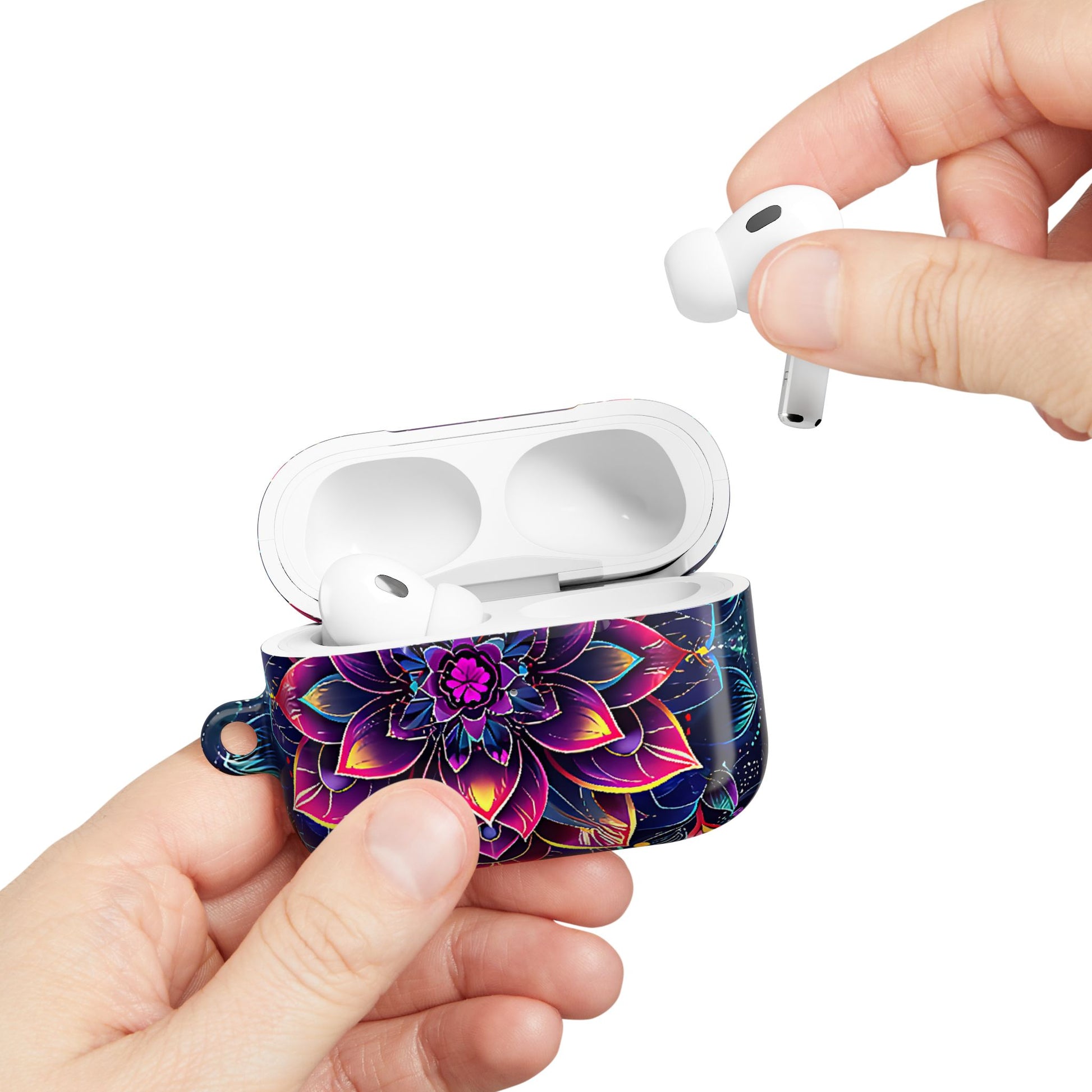 Luminous Lotus Bloom Floral Mandala Pattern  AirPod Case - [HaveITcased]