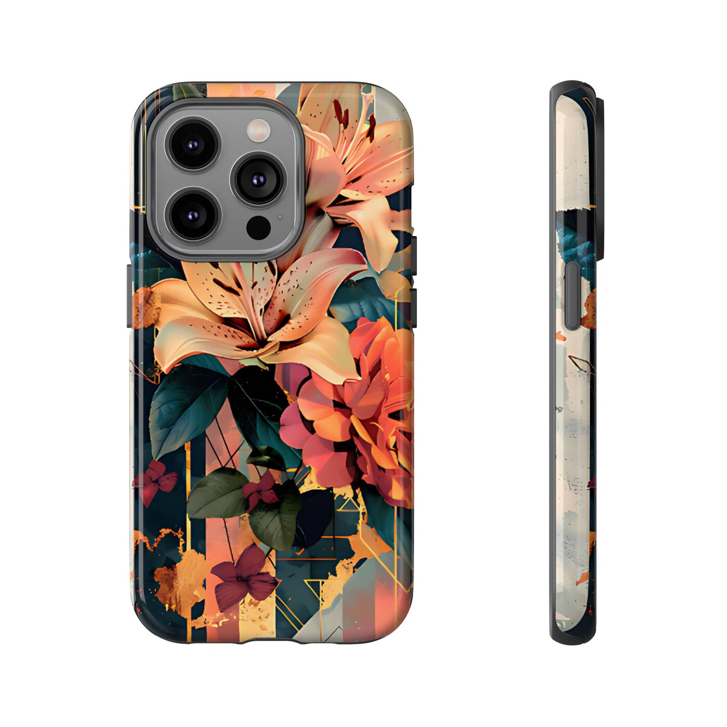 Luxury Floral Art with Lilies & Peonies Floral Phone Case - [HaveITcased]