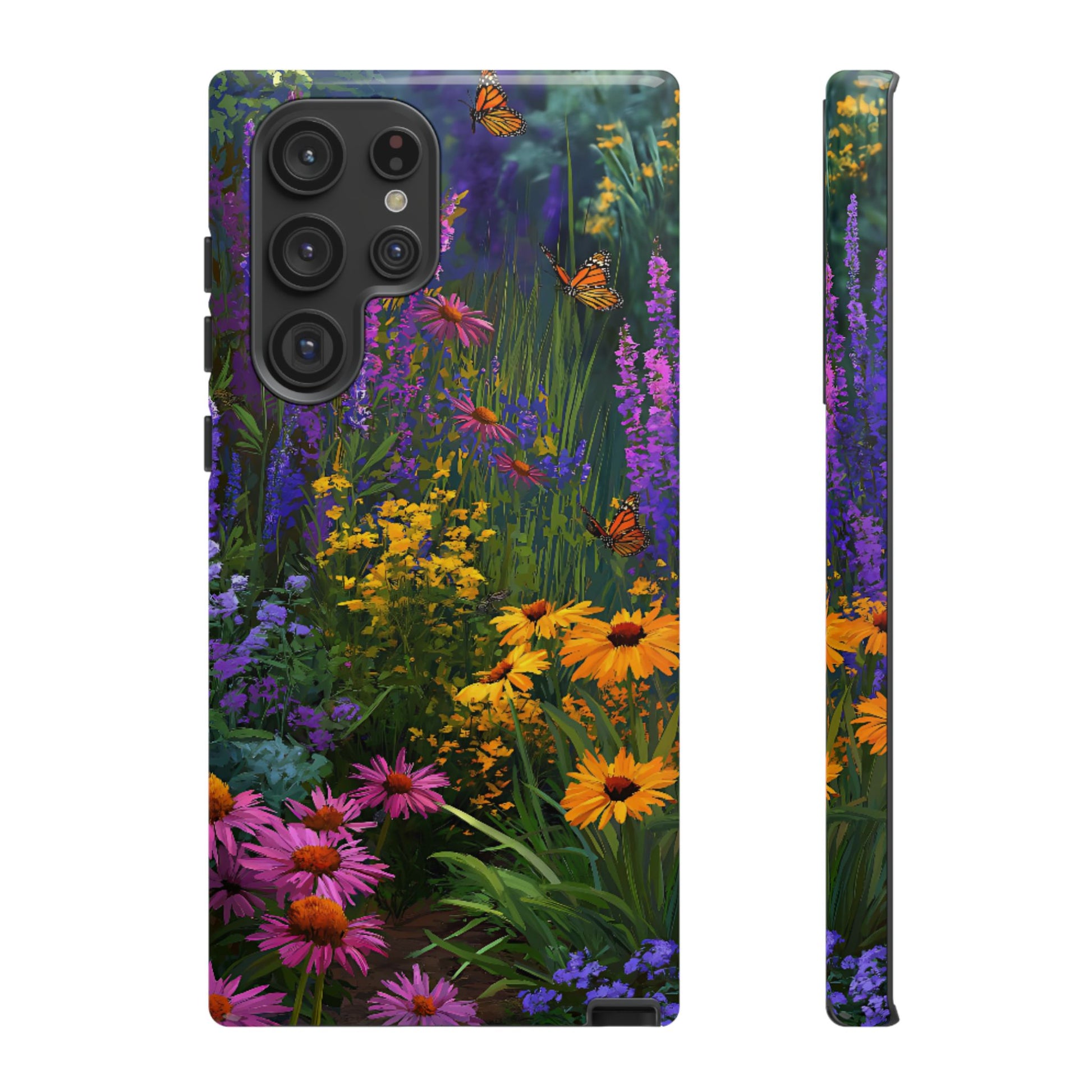 Wildflower Meadow Butterfly Tough Phone Case for iPhone, Samsung & Google Pixel. - [HaveITcased]