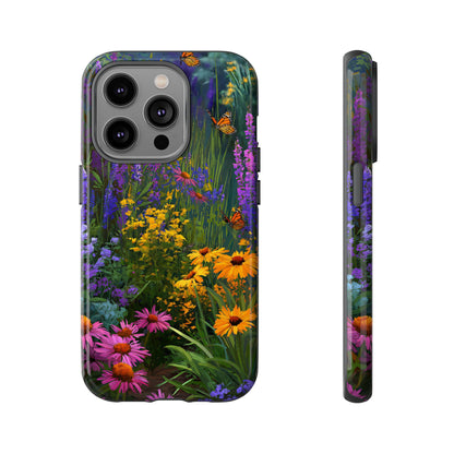 Wildflower Meadow Butterfly Tough Phone Case for iPhone, Samsung & Google Pixel. - [HaveITcased]