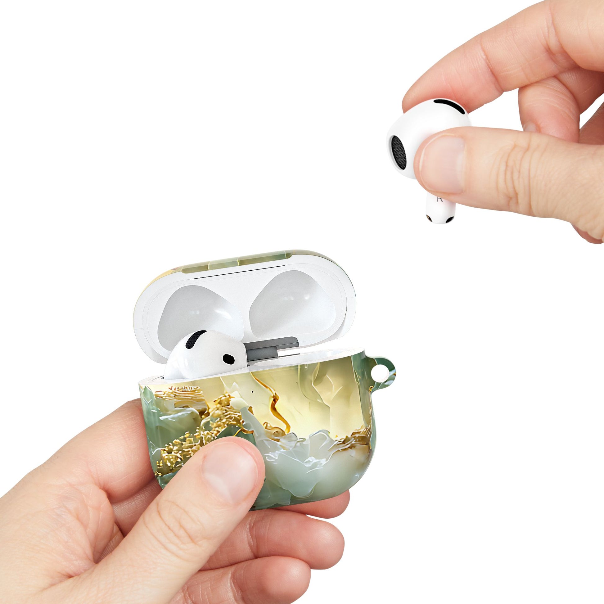 Luxury Jade Mountain Landscape AirPod Case - [HaveITcased]